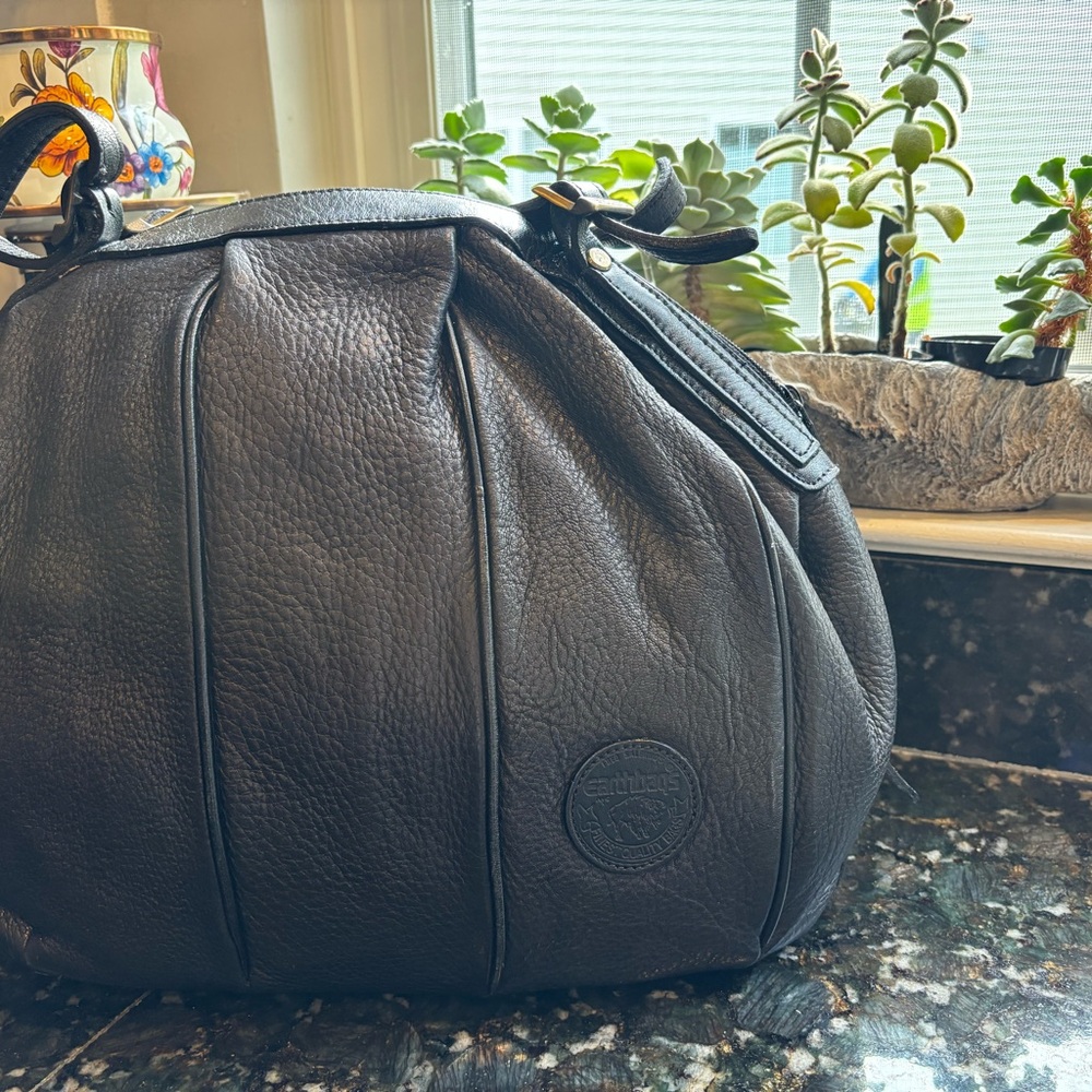 Black Leather Handbag